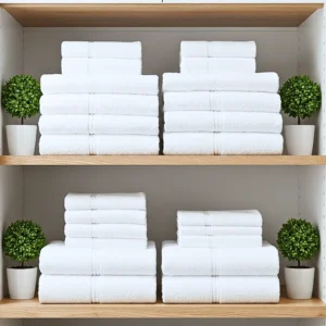 hotel white towels